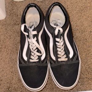 Black and white old school vans